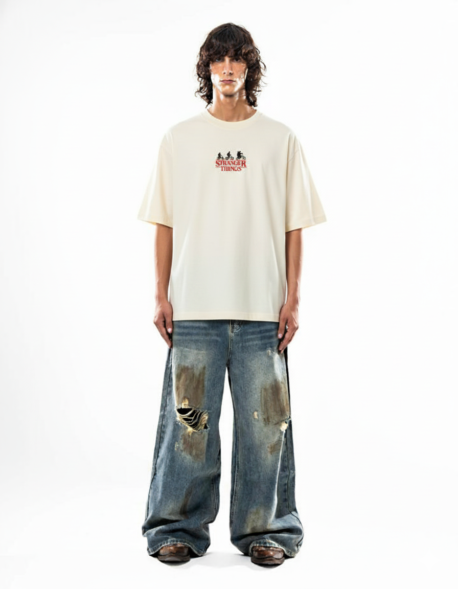 Stranger Things Season 5 – Oversized Graphic T-Shirt