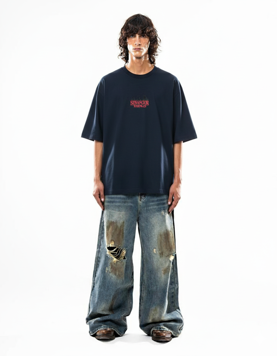 Stranger Things Season 5 – Oversized Graphic T-Shirt