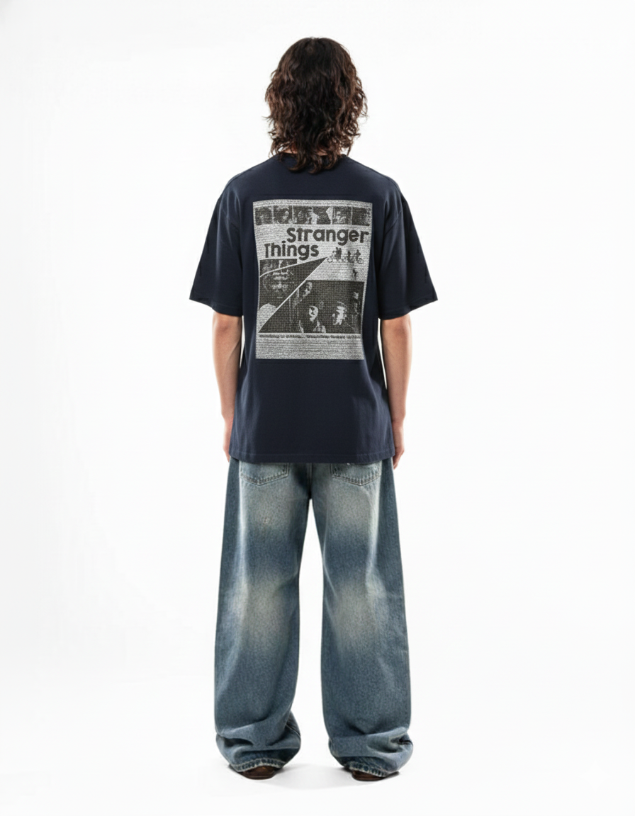 Junex Retro Dimension Oversized Tee | 240 GSM Heavyweight Cotton