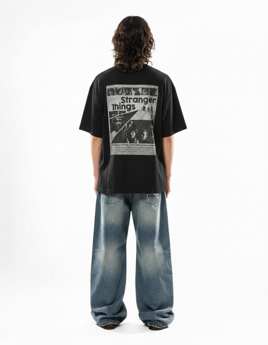 Junex Retro Dimension Oversized Tee | 240 GSM Heavyweight Cotton