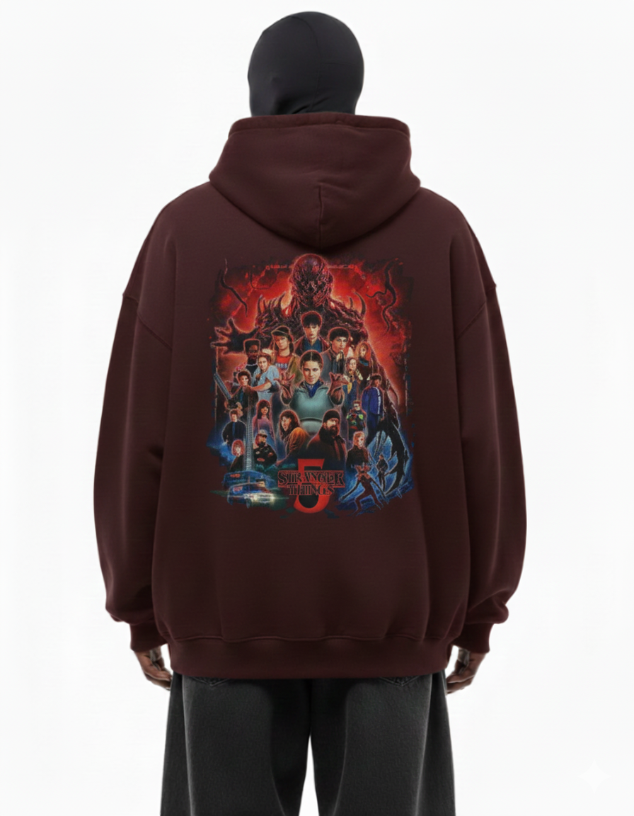 Junex “Upside Realm” Oversized Hoodie — 400 GSM Heavyweight (Season 5 Inspired Edition)