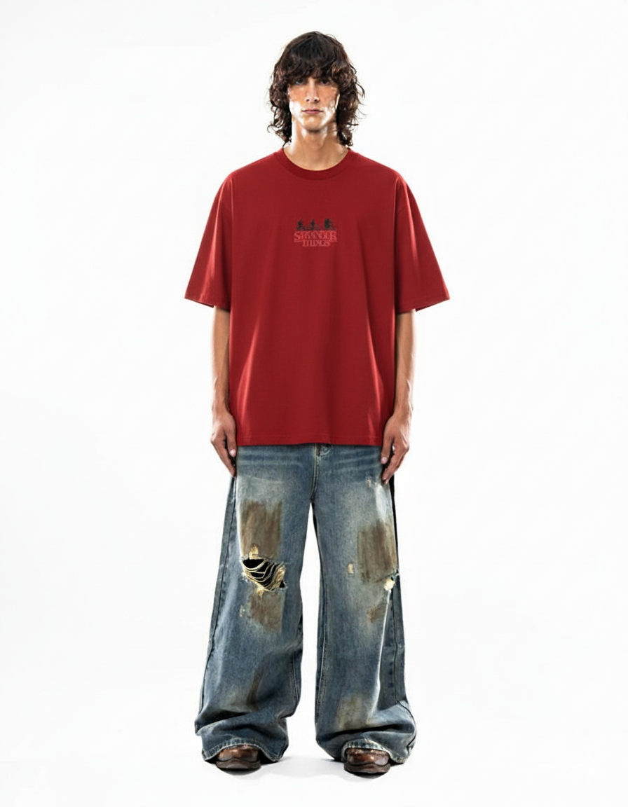 Stranger Things Season 5 – Oversized Graphic T-Shirt