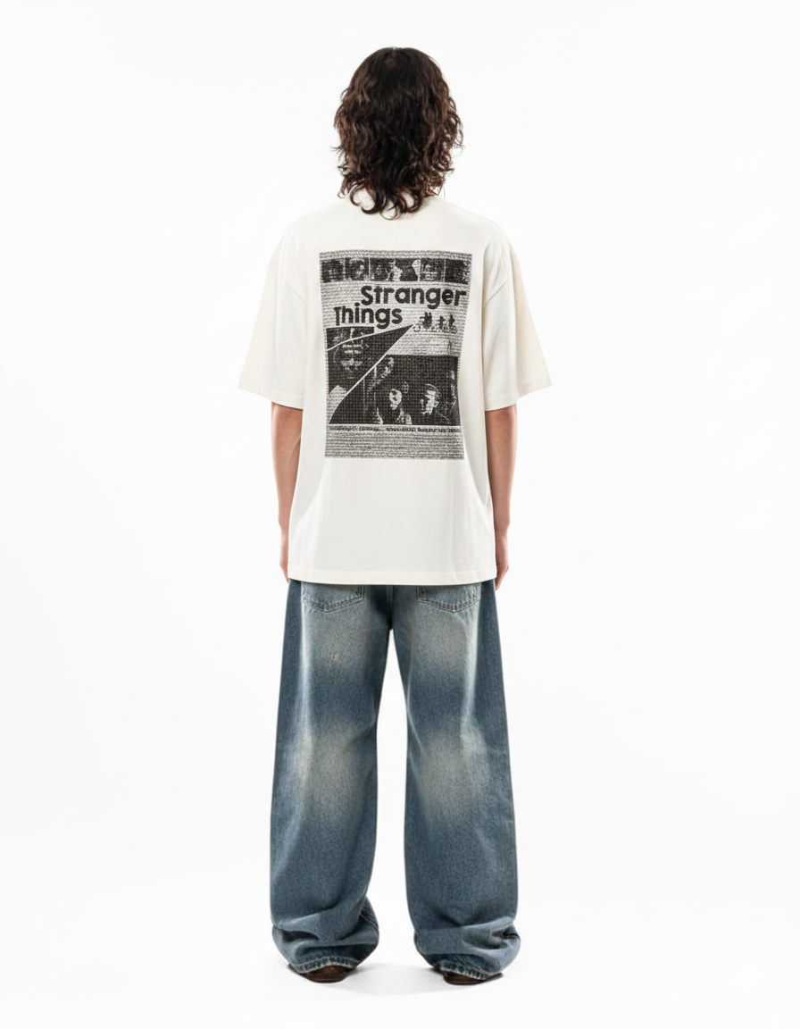 Junex Retro Dimension Oversized Tee | 240 GSM Heavyweight Cotton