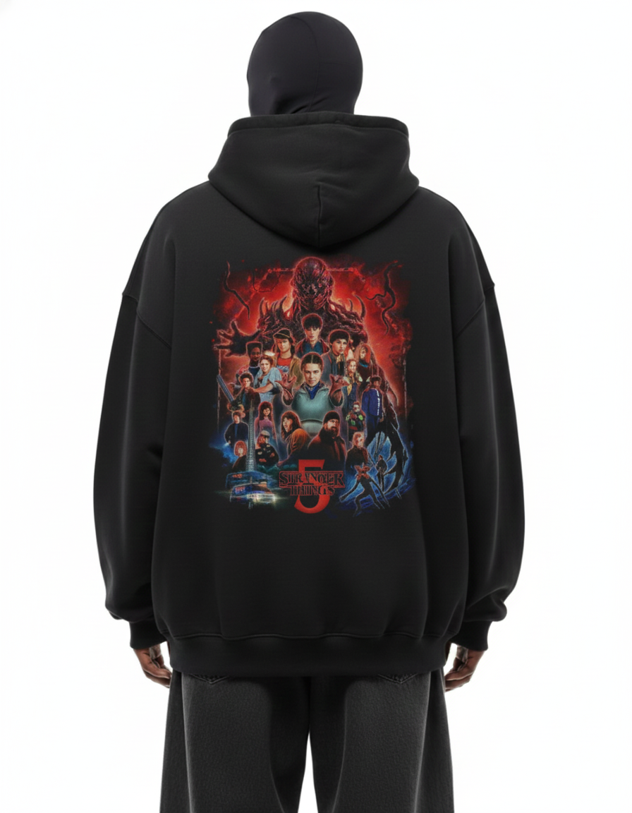 Junex “Upside Realm” Oversized Hoodie — 400 GSM Heavyweight (Season 5 Inspired Edition)