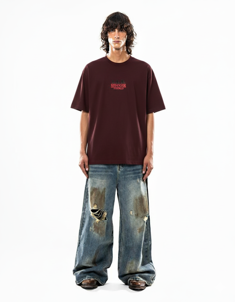 Stranger Things Season 5 – Oversized Graphic T-Shirt