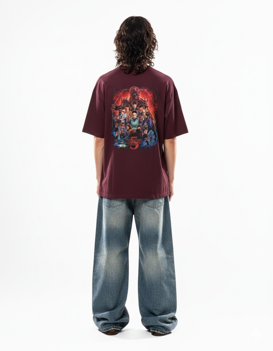 Stranger Things Season 5 – Oversized Graphic T-Shirt