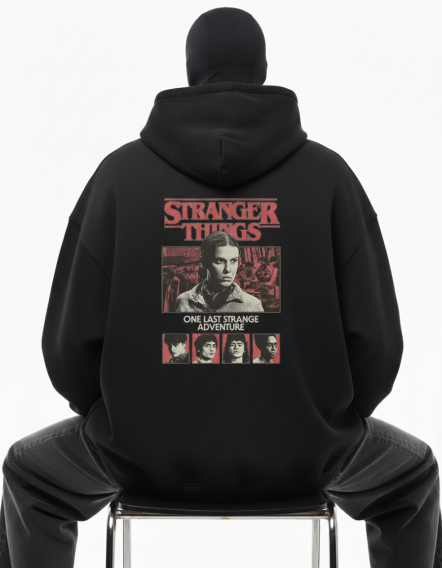 Junex “Stranger Shadows” Oversized Hoodie – 400 GSM Heavyweight