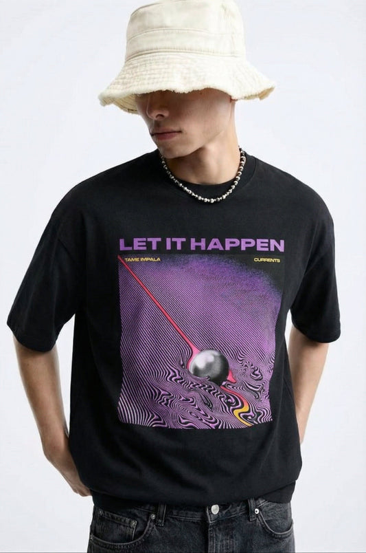 Tame Impala Let It Happen Oversized T-Shirt – Psychedelic Graphic Streetwear Tee for Men & Women